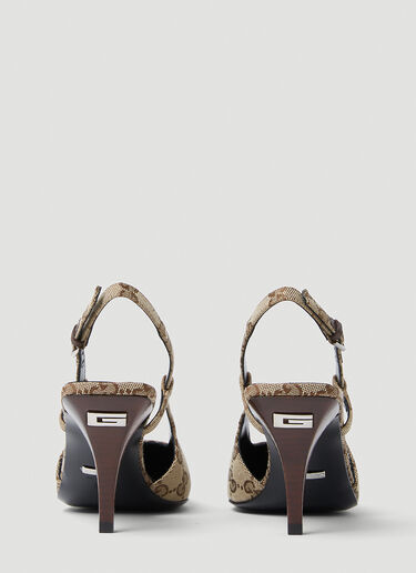 Gucci GG Slingback Pump Heels Beige guc0253106