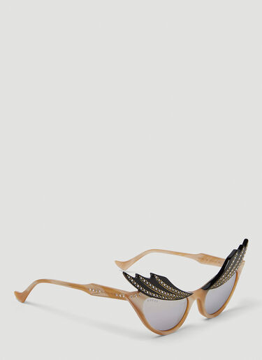 Gucci Hollywood Forever Cat Eye Sunglasses Beige guc0250258
