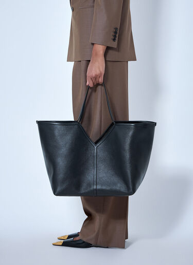 Saint Laurent Y 얇은 토트백 탈부착 가능한 파우치 포함 검정 sla0264002
