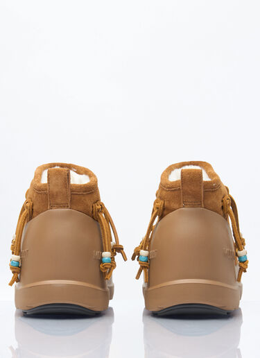 Moon Boot Luna Low Beads Suede Boots Brown mnb0260004