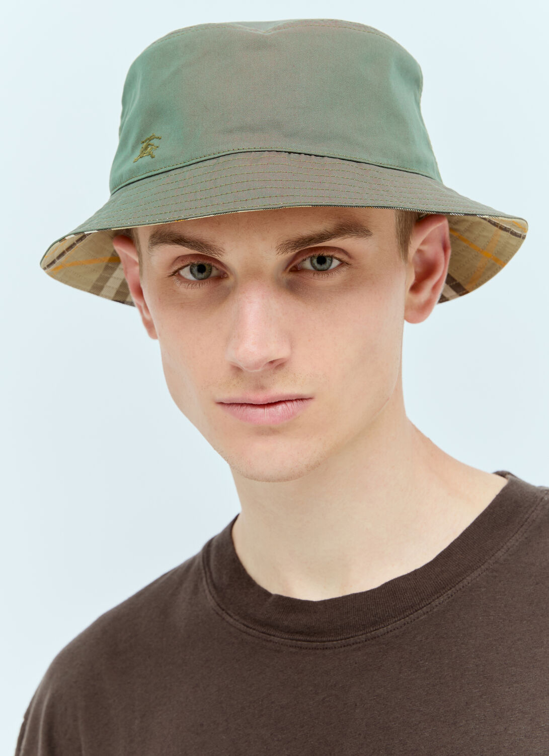 Shop Burberry Reversible Bucket Hat In Green