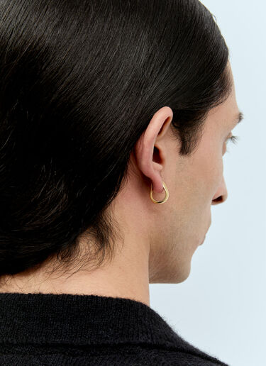 Tom Wood Small Oyster Hoop Earrings Gold tmw0355007