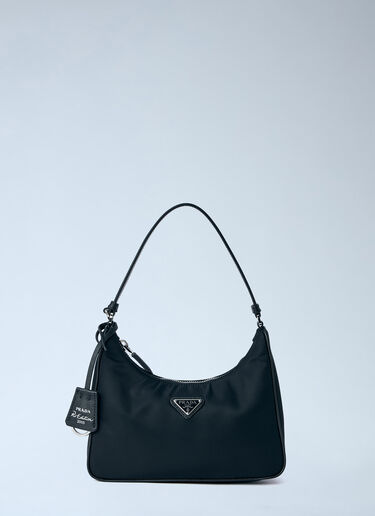 LN-CC® - Prada: Re-Nylon and Saffiano Re-Edition 2005 Mini Bag - Black Prada Re-Nylon and Saffiano Re-Edition 2005 Mini Bag Black pra0263021