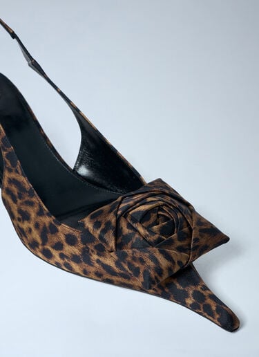 Dakota Slingback Pumps Saint Laurent Dakota Slingback Pumps Brown sla0262026