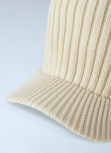 LN-CC® - Y-3 X WB: Ribbed Knit Beanie - Beige Y-3 X WB Ribbed Knit Beanie Beige ywb0364004