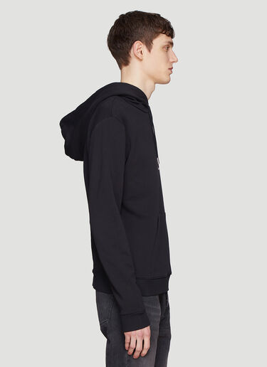 Saint Laurent 徽标连帽运动衫 黑色 sla0136018
