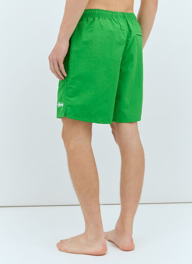 Stüssy Logo Print Swim Shorts Green sts0156020