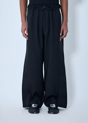Y-3 Drawstring Wide-Leg Pants Black yyy0364018