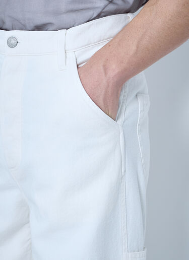 Dries Van Noten Loose Overdryed Pants White dvn0160007