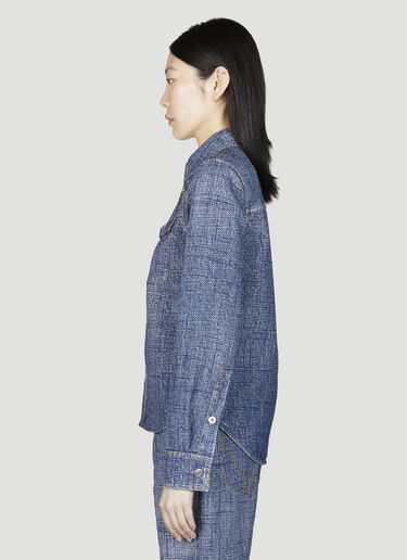 Bottega Veneta デニムプリントシャツ ブルー bov0255002