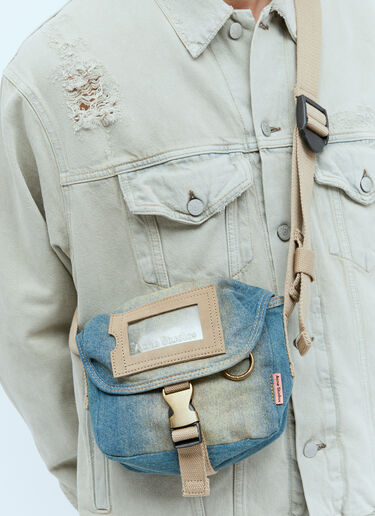 Acne Studios Denim Mini Messenger Bag Blue acn0153041