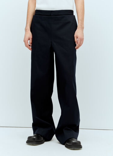 Bottega Veneta 棉质斜纹布长裤  藏蓝色 bov0156003