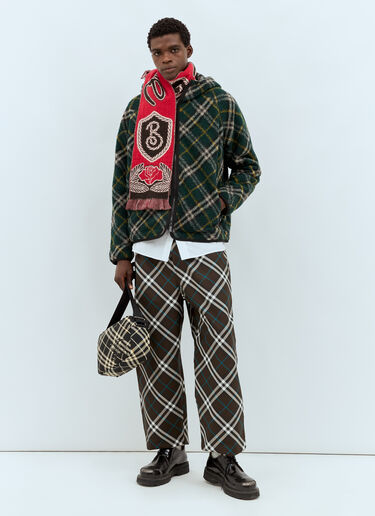 Burberry 格纹斜挎包 黑色 bur0157041