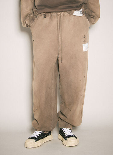 Maison Mihara Yasuhiro Sun Faded Track Pants Brown mmy0158005