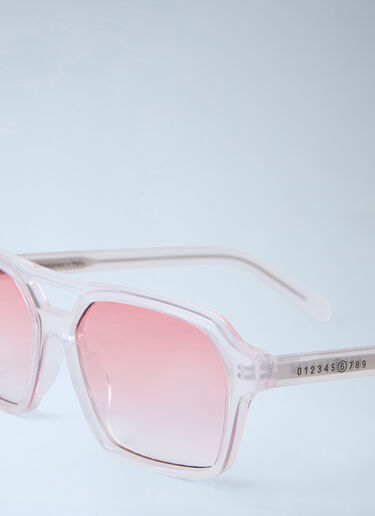 Retrosuperfuture x MM6 透明框方形太阳镜 粉色 rmm0364006