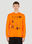 Space Available Upcycled Dome Long Sleeve T-Shirt Orange spa0350019