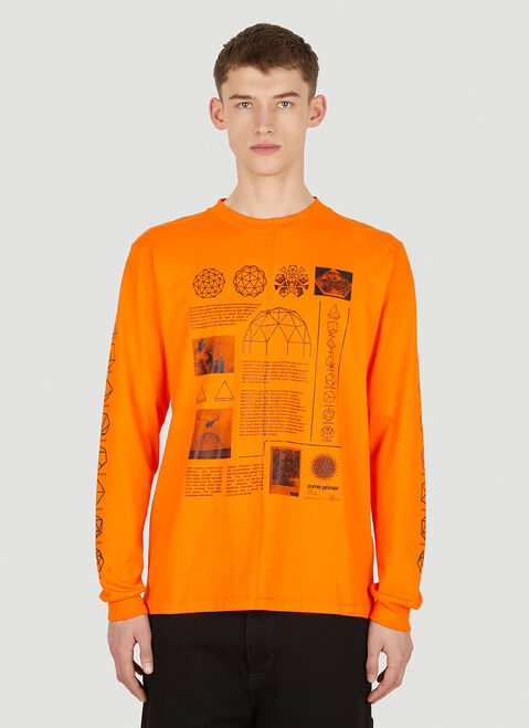 Space Available Upcycled Dome Long Sleeve T-Shirt Blue spa0350010