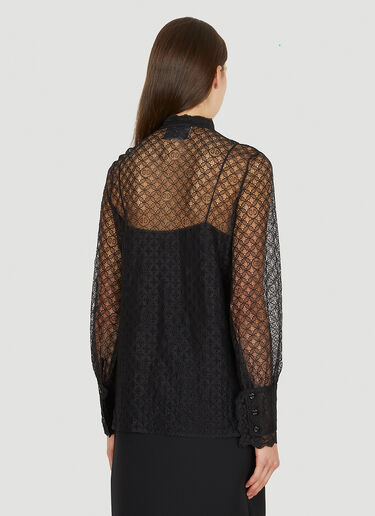 Gucci GG Geometric Lace Shirt Black guc0251054