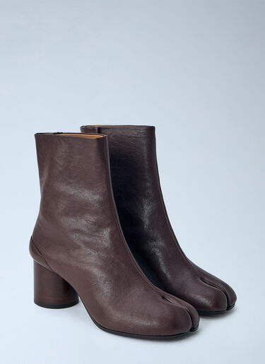 LN-CC® - Maison Margiela: Tabi Ankle Boots - Brown Maison Margiela Tabi Ankle Boots Brown mla0265020