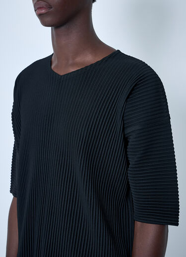 Homme Plissé Issey Miyake 褶裥上衣  黑色 hmp0160016