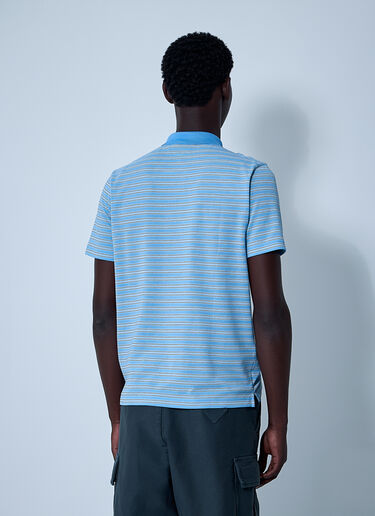 Prada Logo Motif Polo Shirt Light Blue pra0161003