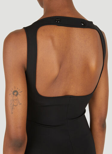 Courrèges 圆形纽扣连衣裙 黑色 cou0247011