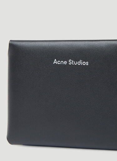 Acne Studios Leather Folded Wallet Black acn0154054