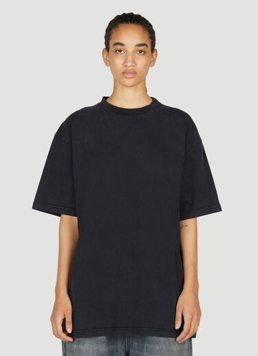 Balenciaga Crystal Embellished Logo T-Shirt Black bal0253031