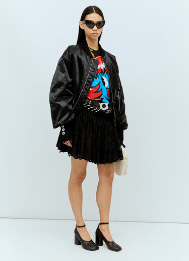 Chopova Lowena 드류 미니 스목트 스커트 블랙 cho0256004