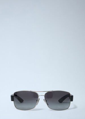 Prada Linea Rossa Logo Motif Sunglasses Black lpl0362004
