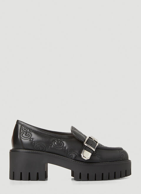 Gucci GG Matelassé Loafers Black guc0255065