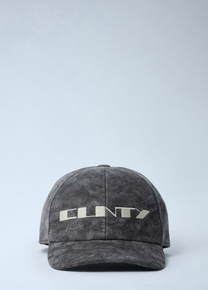Rick Owens DRKSHDW Embroidered Baseball Cap Grey drk0162020