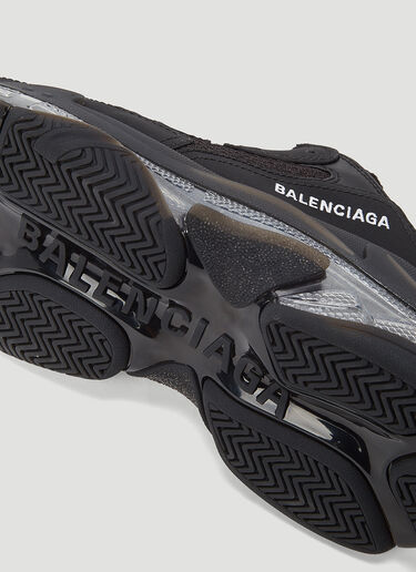 Balenciaga Triple S Clear Sole Sneakers Black bal0243047