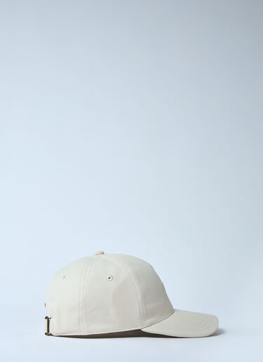 Saint Laurent Logo Embroidery Baseball Cap Beige sla0259055