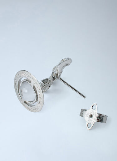 LN-CC® - Vivienne Westwood: Octavie Earrings - Silver Vivienne Westwood Octavie Earrings Silver vvw0366031