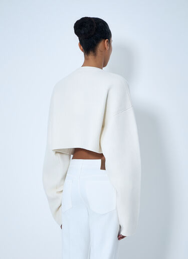 Cropped oversized cardigan TOTEME Cropped oversized cardigan White tot0264026
