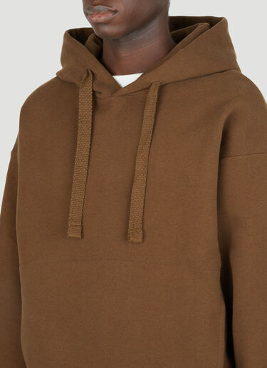 Lemaire Cotton Hooded Sweatshirt Brown lem0154006