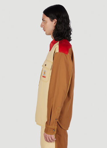 컬러 블록 셔츠 Marni x Carhartt 컬러 블록 셔츠 브라운 mca0150009