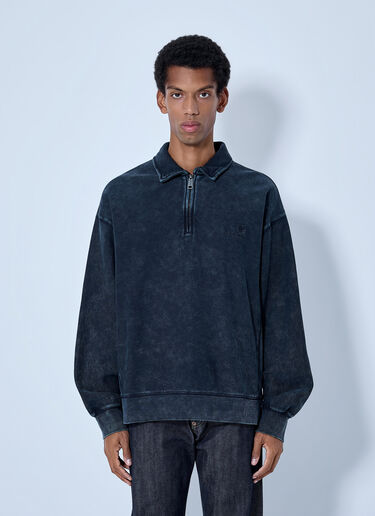 LN-CC® - Carhartt WIP: Lambert Polo Sweatshirt - Navy Carhartt WIP Lambert Polo Sweatshirt Navy wip0365011