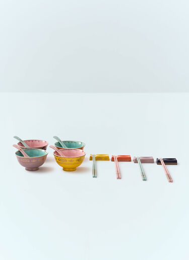 POLSPOTTEN Set Of Four Grandpa Asian Bowls Multicolour wps0691483