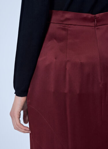 LN-CC® - Max Mara: Satin Maxi Skirt - Red Max Mara Satin Maxi Skirt Red max0266210