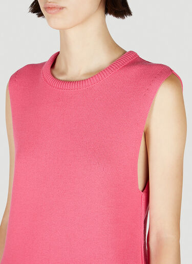 Martine Rose Shrunken Knit Vest Pink mtr0352001