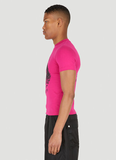 VETEMENTS 유니콘 프린트 티셔츠 핑크 vet0147011