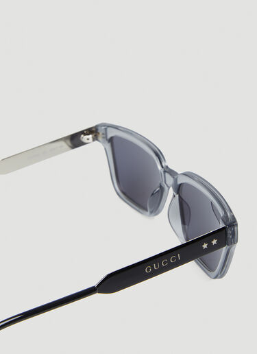 Gucci 半透明方形太阳镜 灰 guc0145155