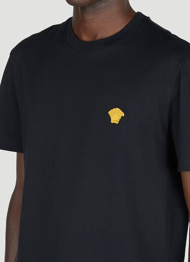 Versace Medusa Embroidered T-Shirt Black ver0153014