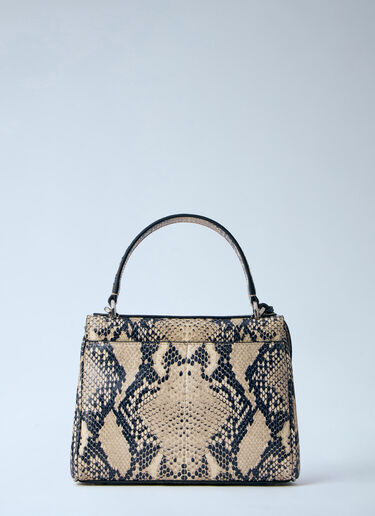 Balenciaga Rodeo Snakeskin-Effect Mini Handbag Beige bal0263040