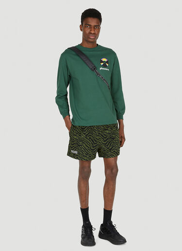 Pleasures Spin Long Sleeve T-Shirt Green pls0147014