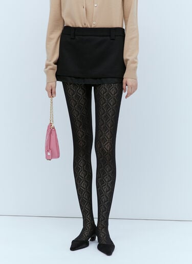 Velour Mini Skirt Miu Miu Velour Mini Skirt Black miu0254017
