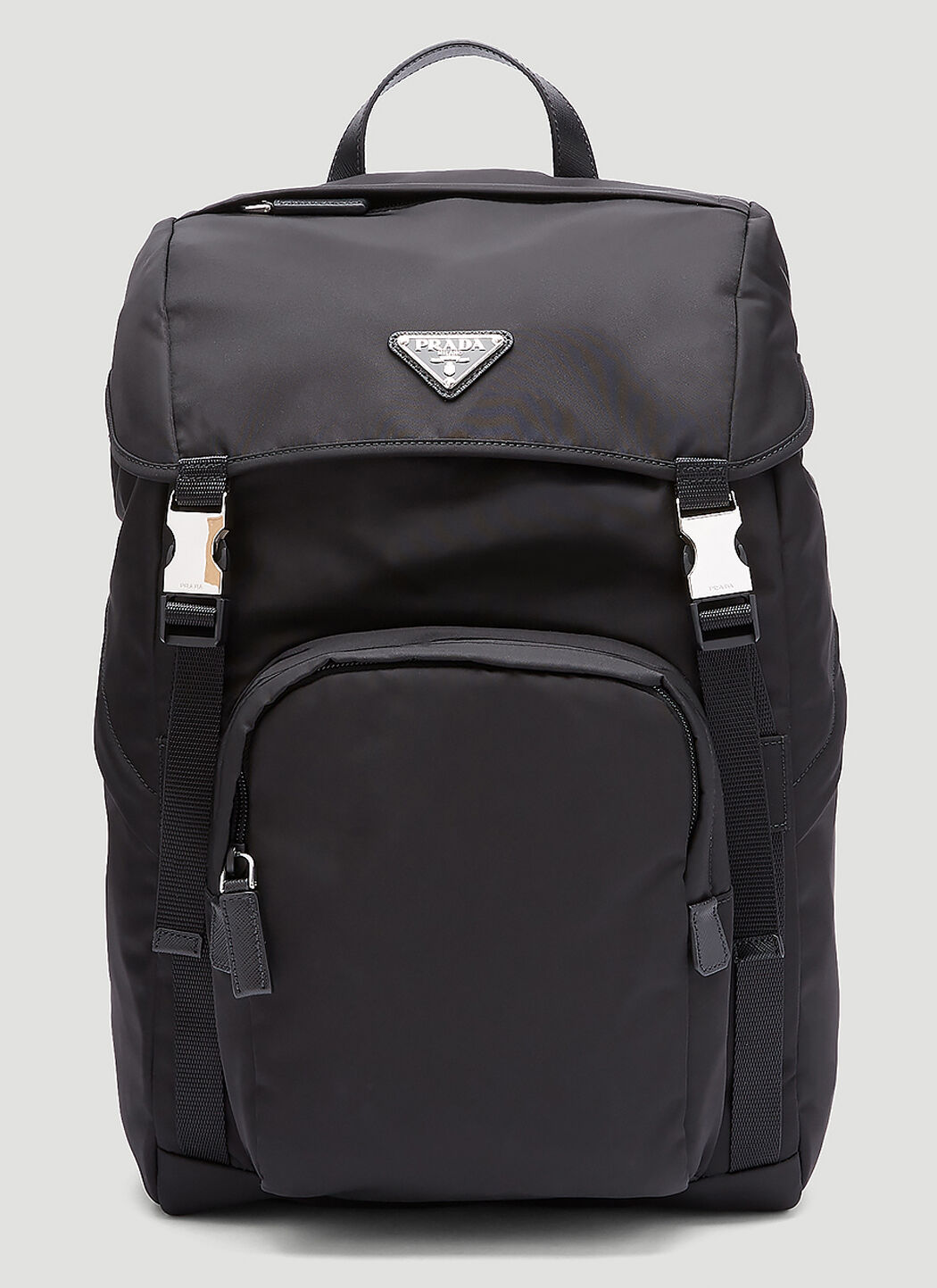 Nylon and sales saffiano leather backpack