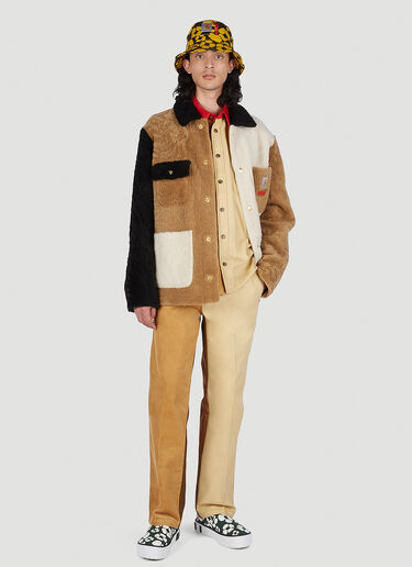 양면 컬러 블록 재킷 Marni x Carhartt 양면 컬러 블록 재킷 브라운 mca0150019